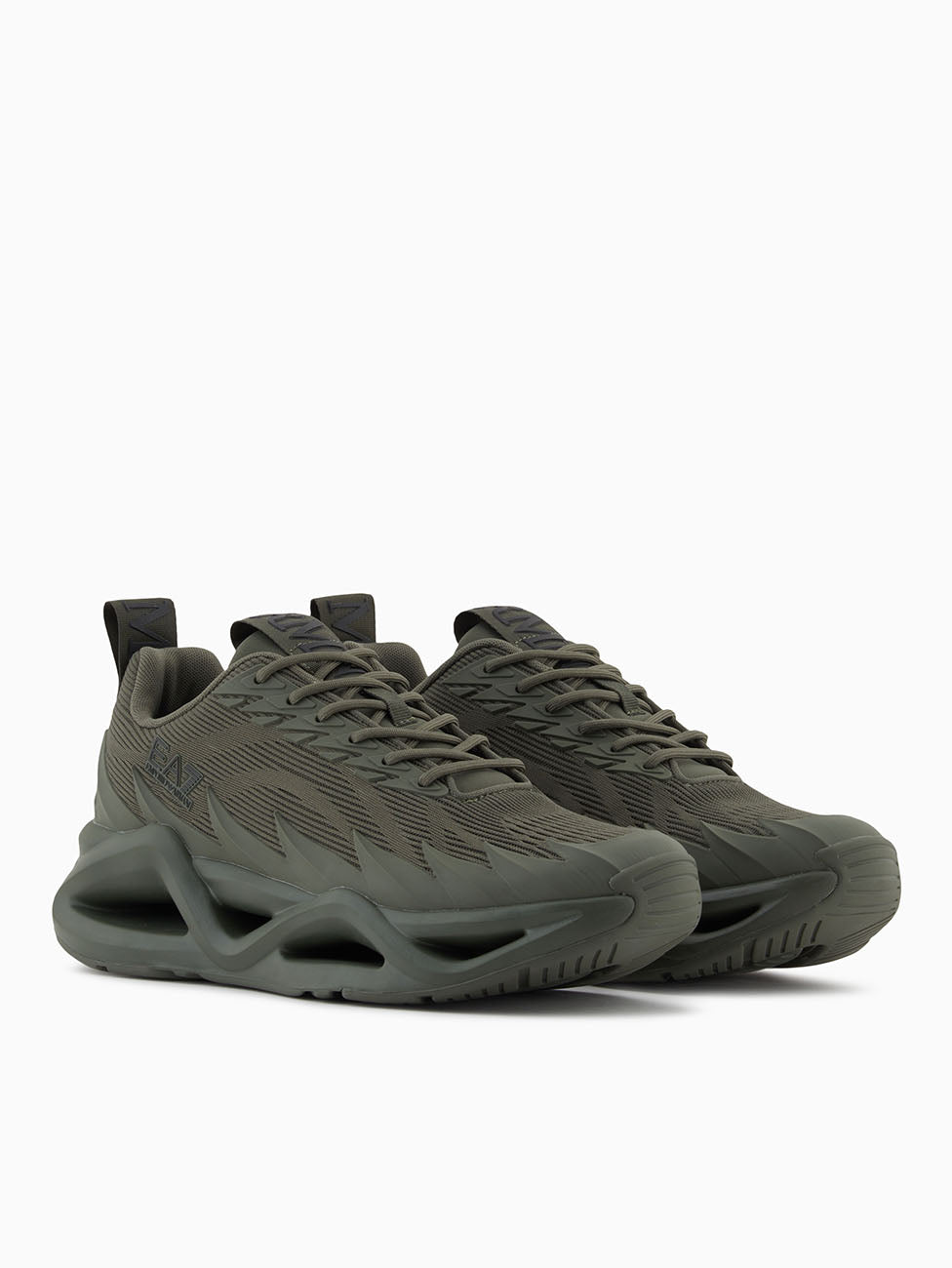 EA7 Olive Green Infinity Galaxy Sneakers