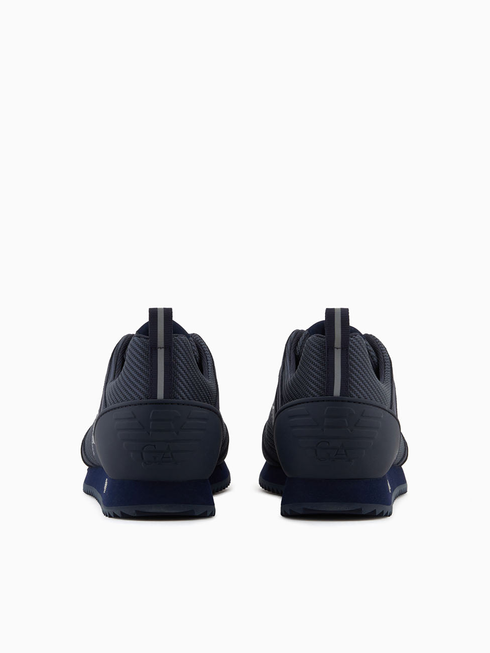 EA7 Navy & Silver Carbon Mesh Unisex Sneakers