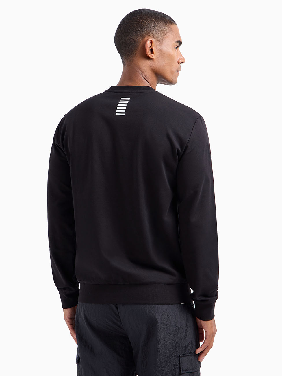 EA7 Black Core Identity Crew-neck Sweatshirt
