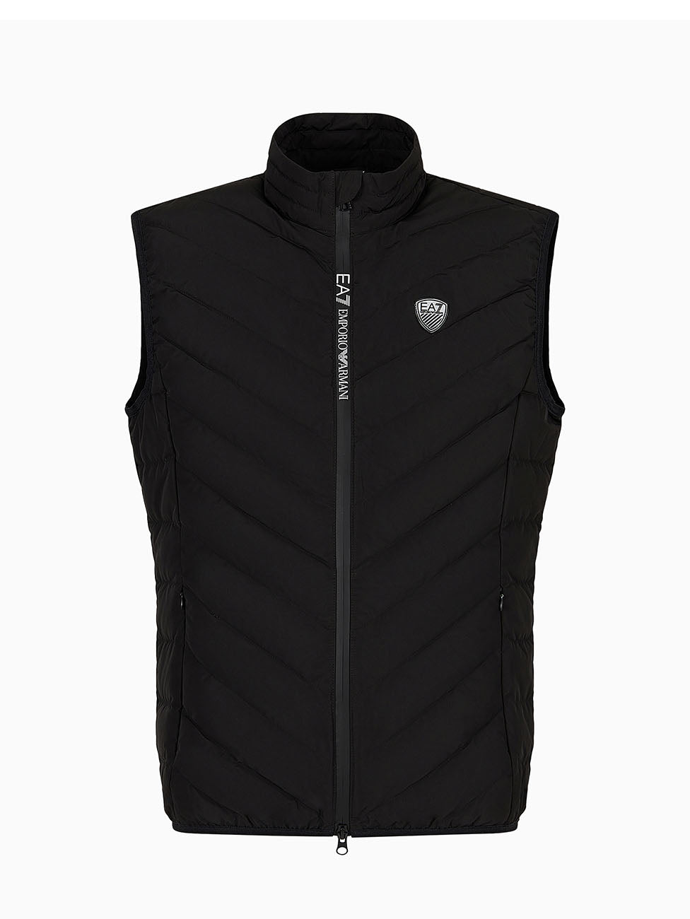EA7 Black Men's Folding Vest