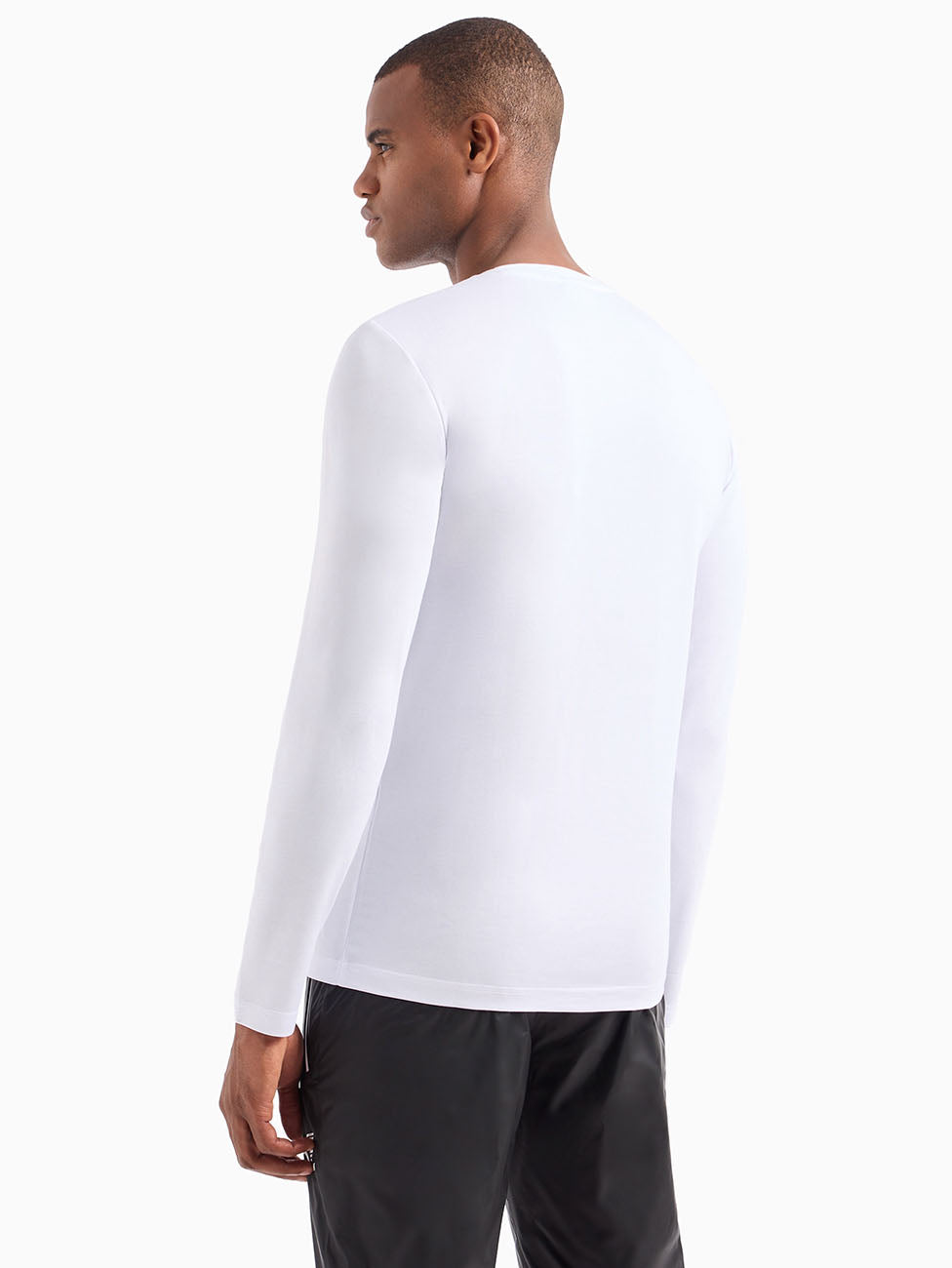 EA7 White Long-Sleeved T-shirt