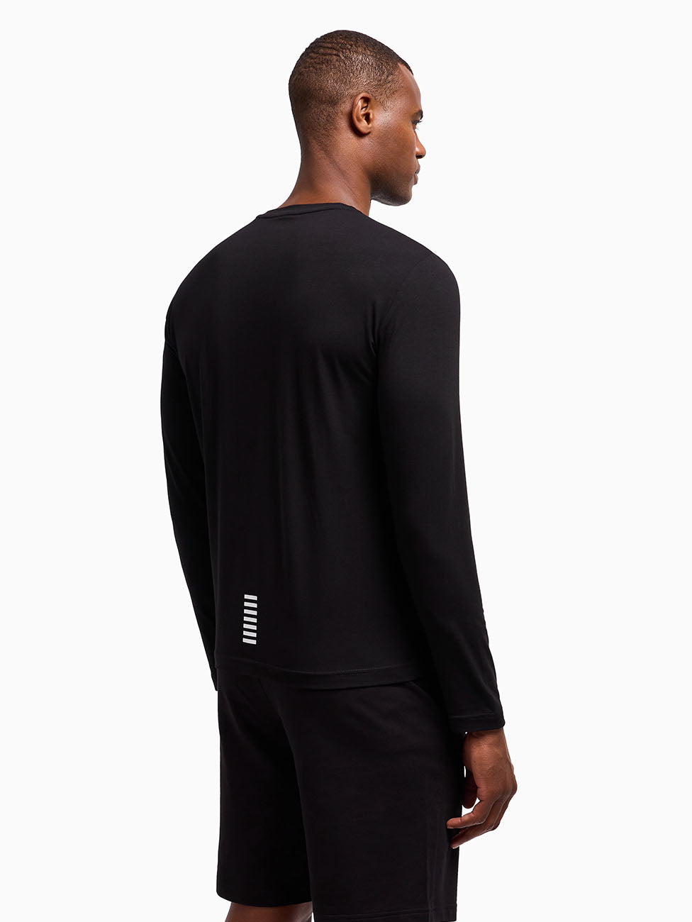 EA7 Black Core Identity Long-sleeved T-shirt