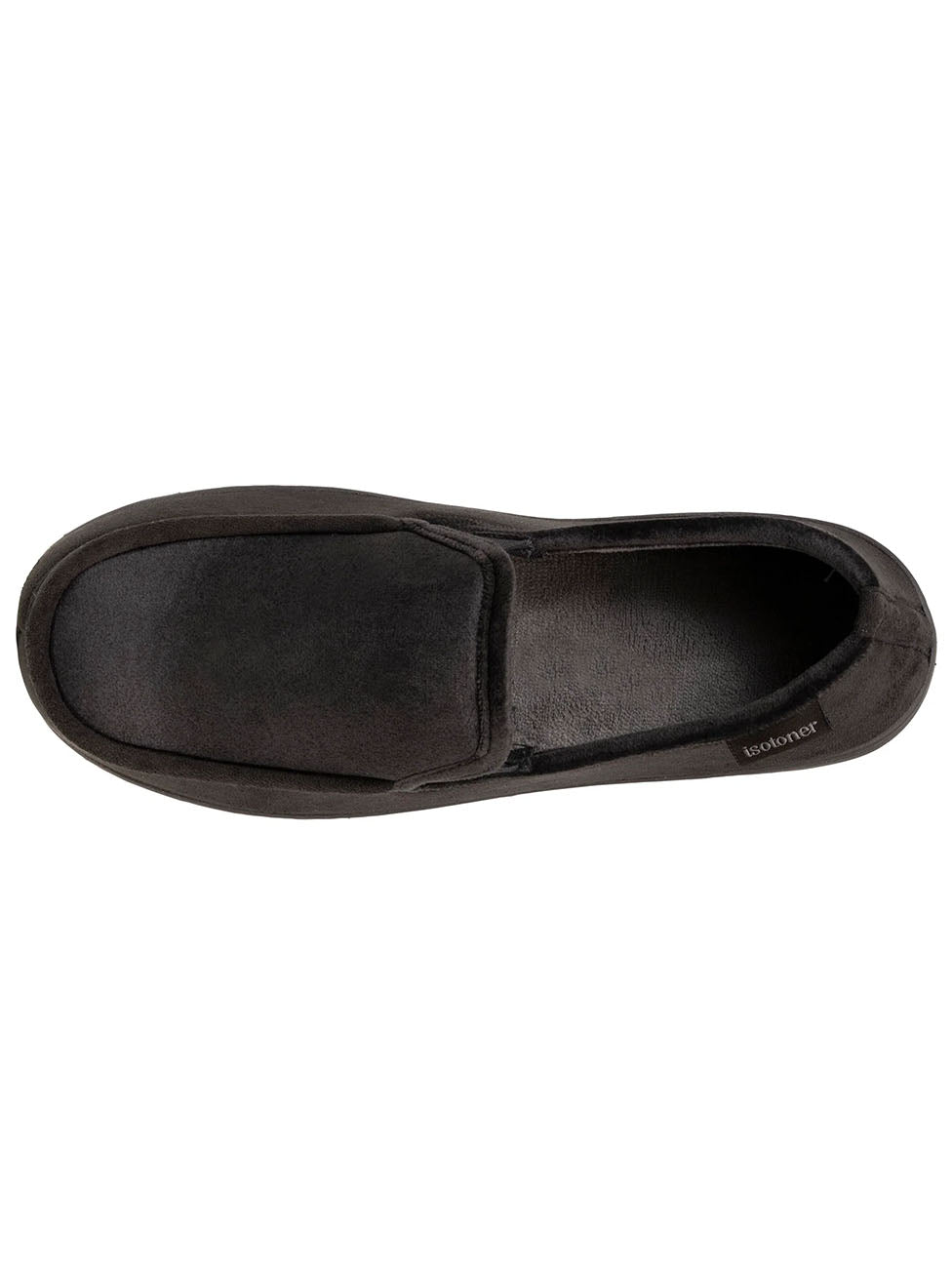 Isotoner Men's Gray Moccasin Slippers