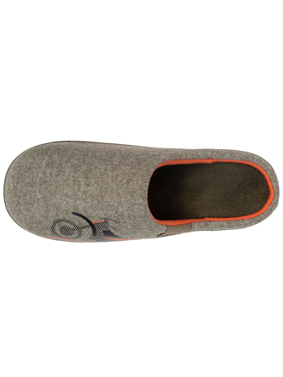 Isotoner Chaussons Kaki Chiné Junior Motorcycle Mules