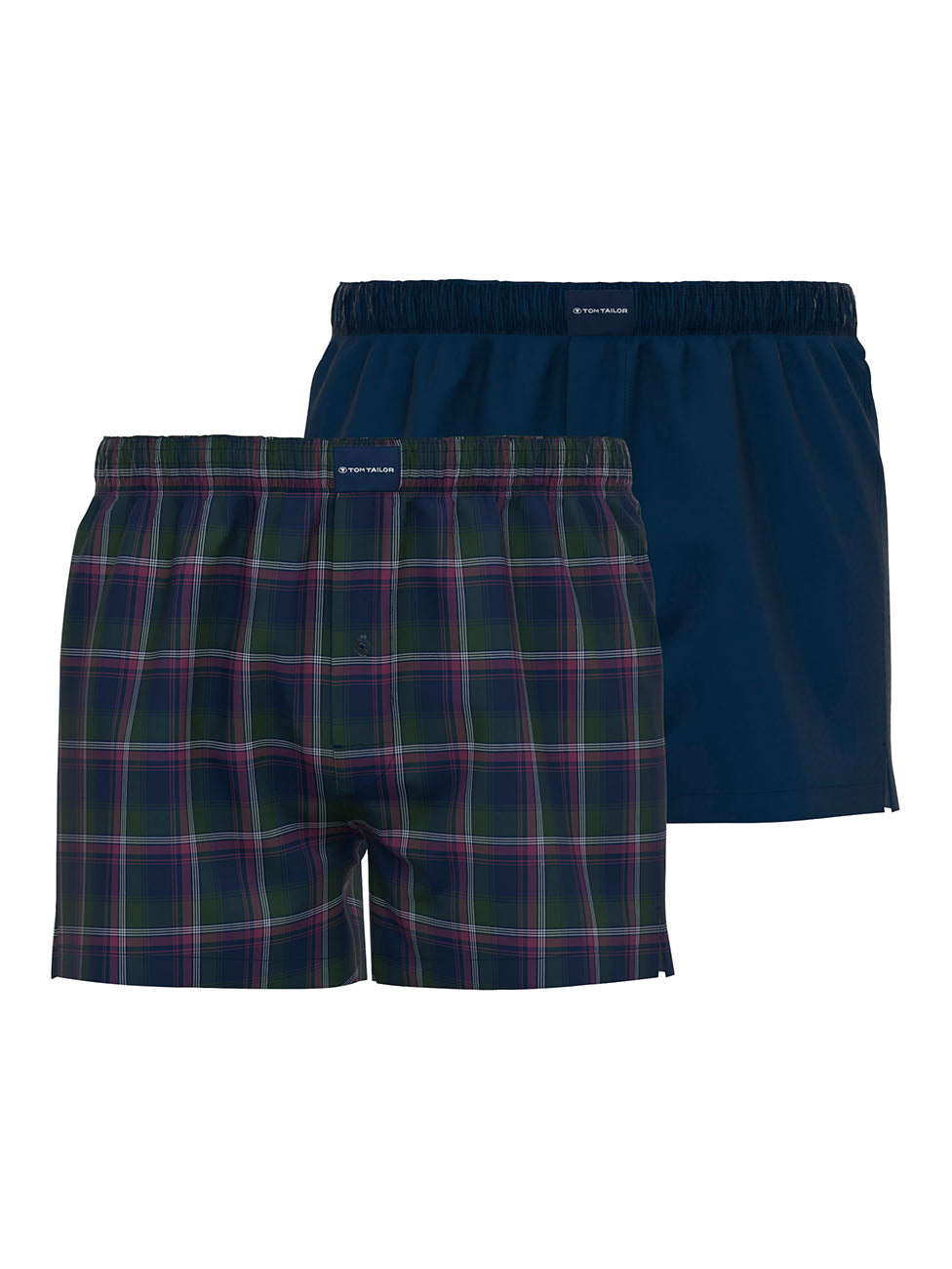 Tom Tailor Checkered Boxer Shorts (Pack of 2)