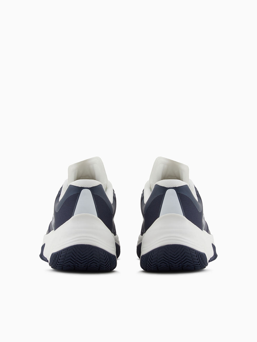 EA7 Navy & White Hard Tennis/Padel Sneakers