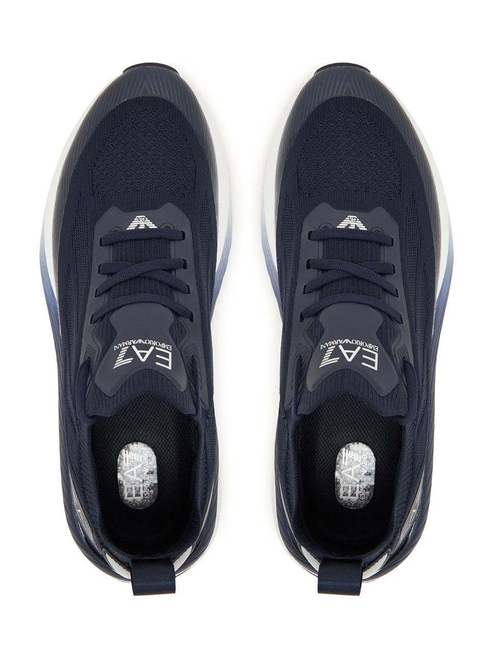 EA7 Navy & Silver Crusher Sonic Knit Sneakers