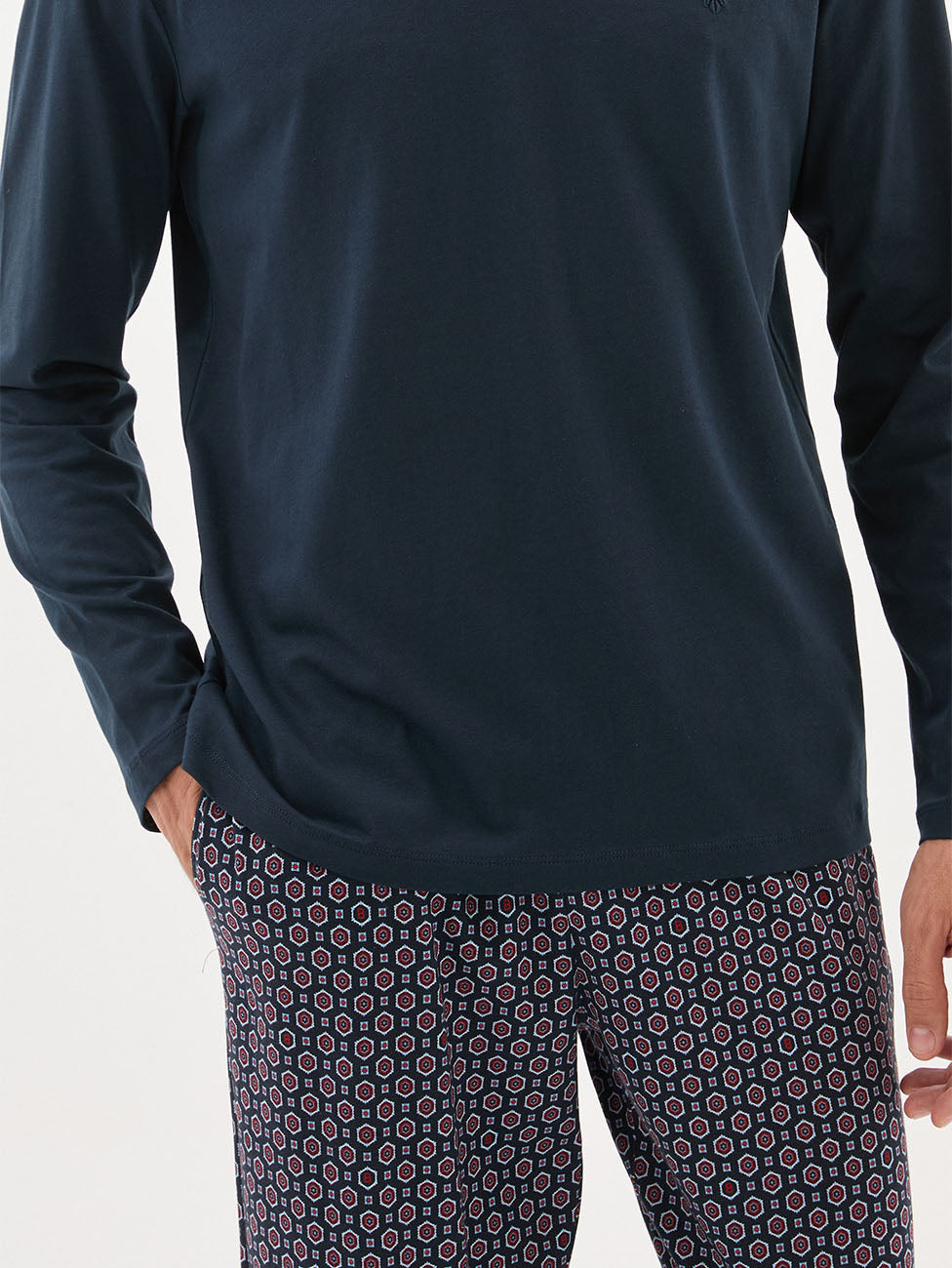 Blackspade Navy Men's Pyjama Set