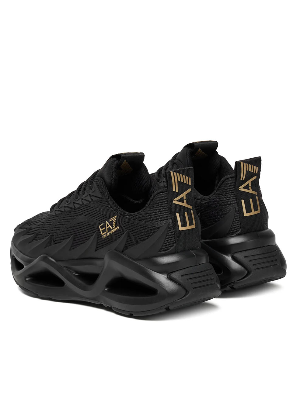 EA7 Triple Black & Gold Infinity Galaxy Sneakers