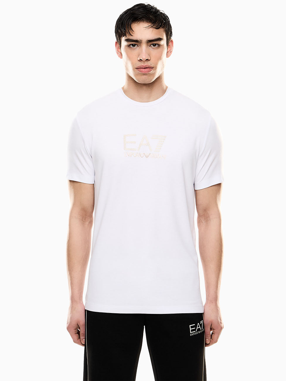 EA7 Gold Label Viscose-Blend T-shirt