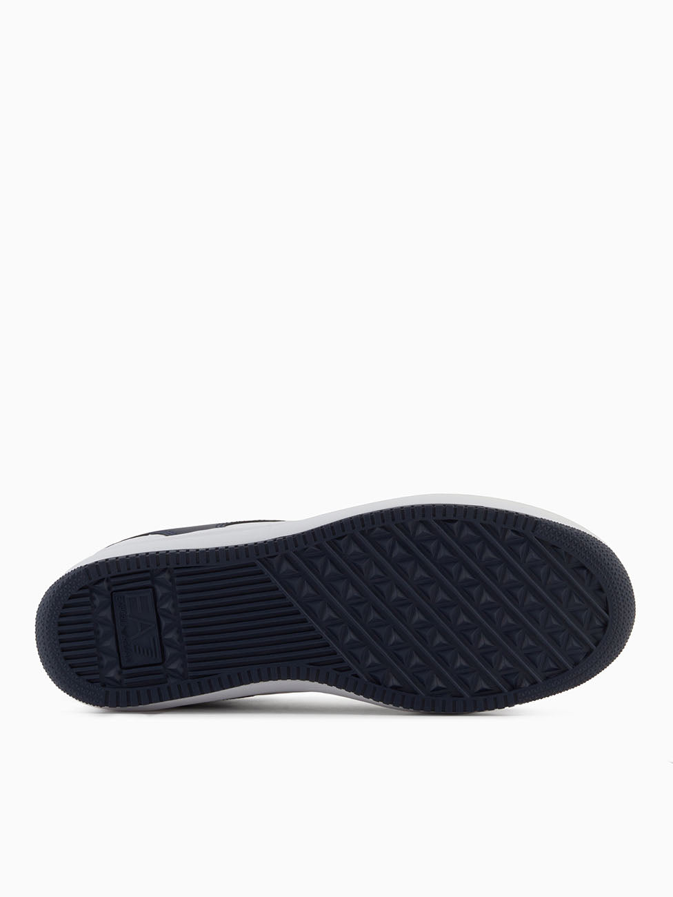 EA7 Navy & White Unisex Low-Top Sneakers