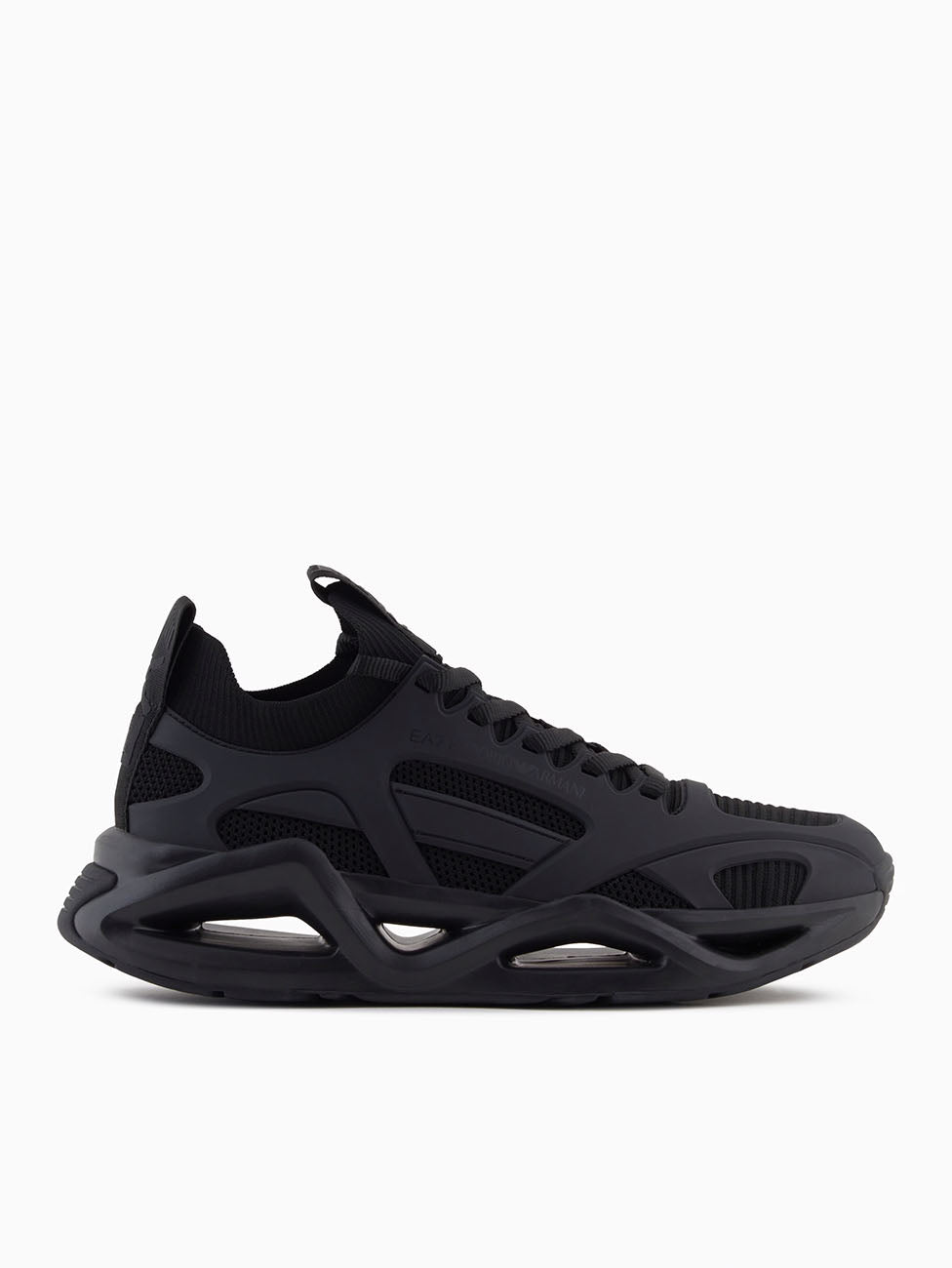 EA7 Triple Black Infinity Cage Sneakers