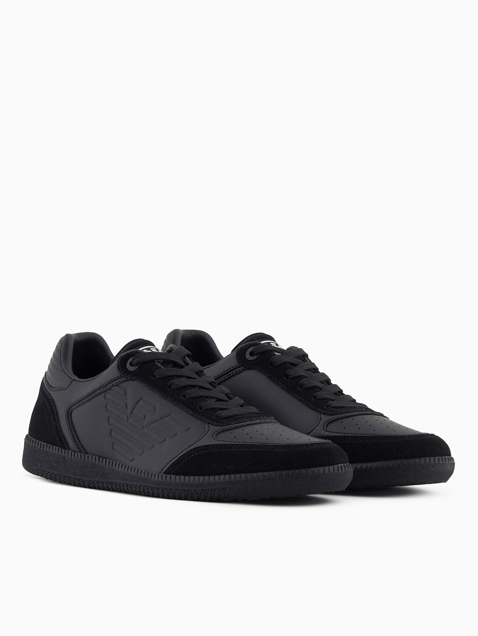 EA7 Triple Black Heritage Eagle Sneakers