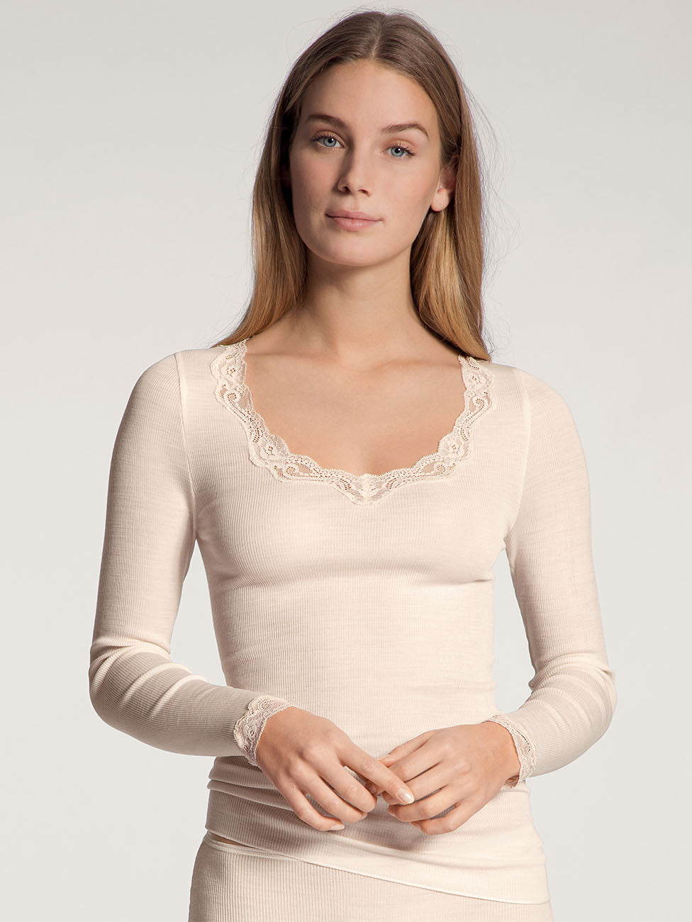 Calida Richesse Lace Long-sleeve Women Top