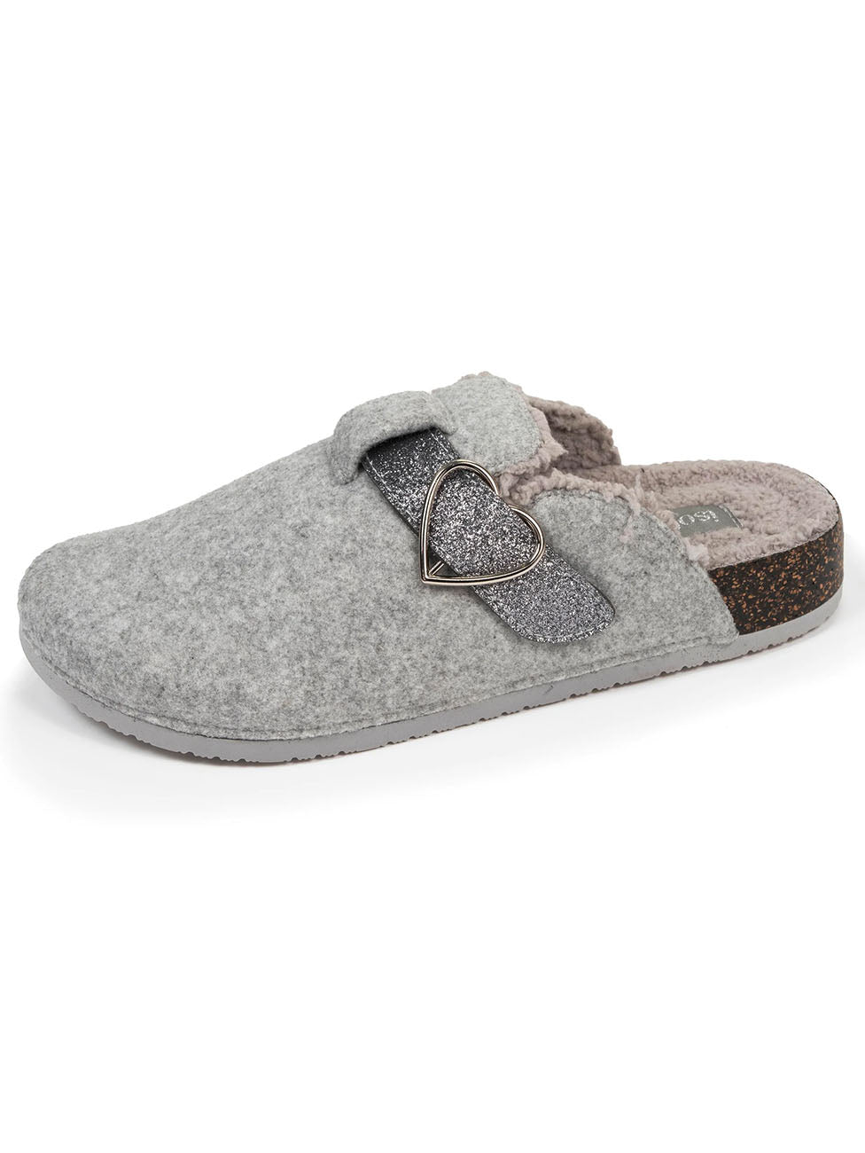 Isotoner Grey Glitterd Women's Clog Slippers