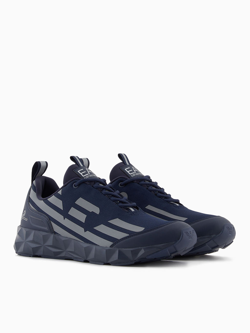 EA7 Triple Navy & Silver Ultimate C2 Kombat Core Sneakers