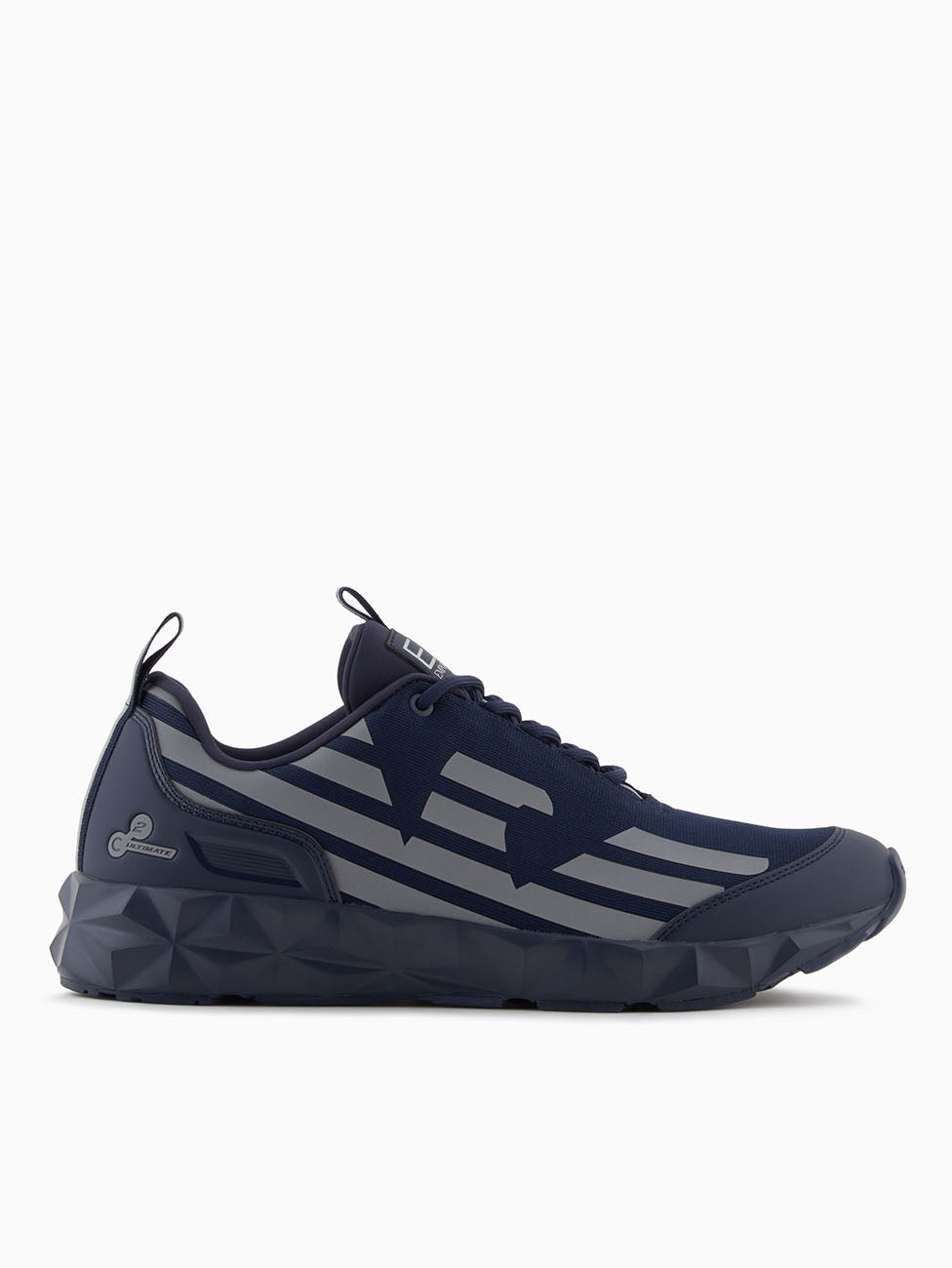 EA7 Triple Navy & Silver Ultimate C2 Kombat Core Sneakers