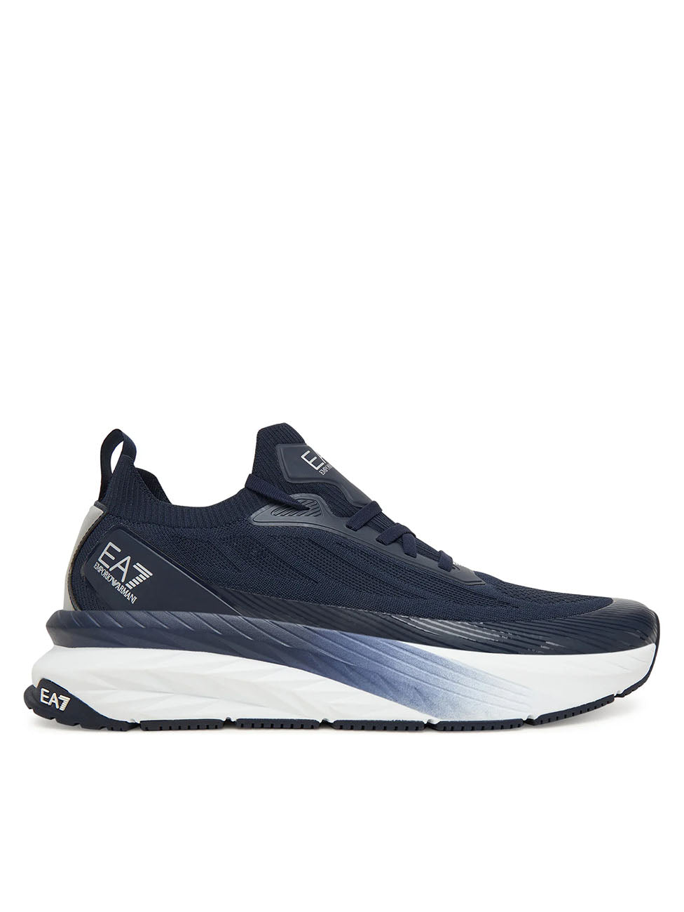 EA7 Navy & Silver Crusher Sonic Knit Sneakers
