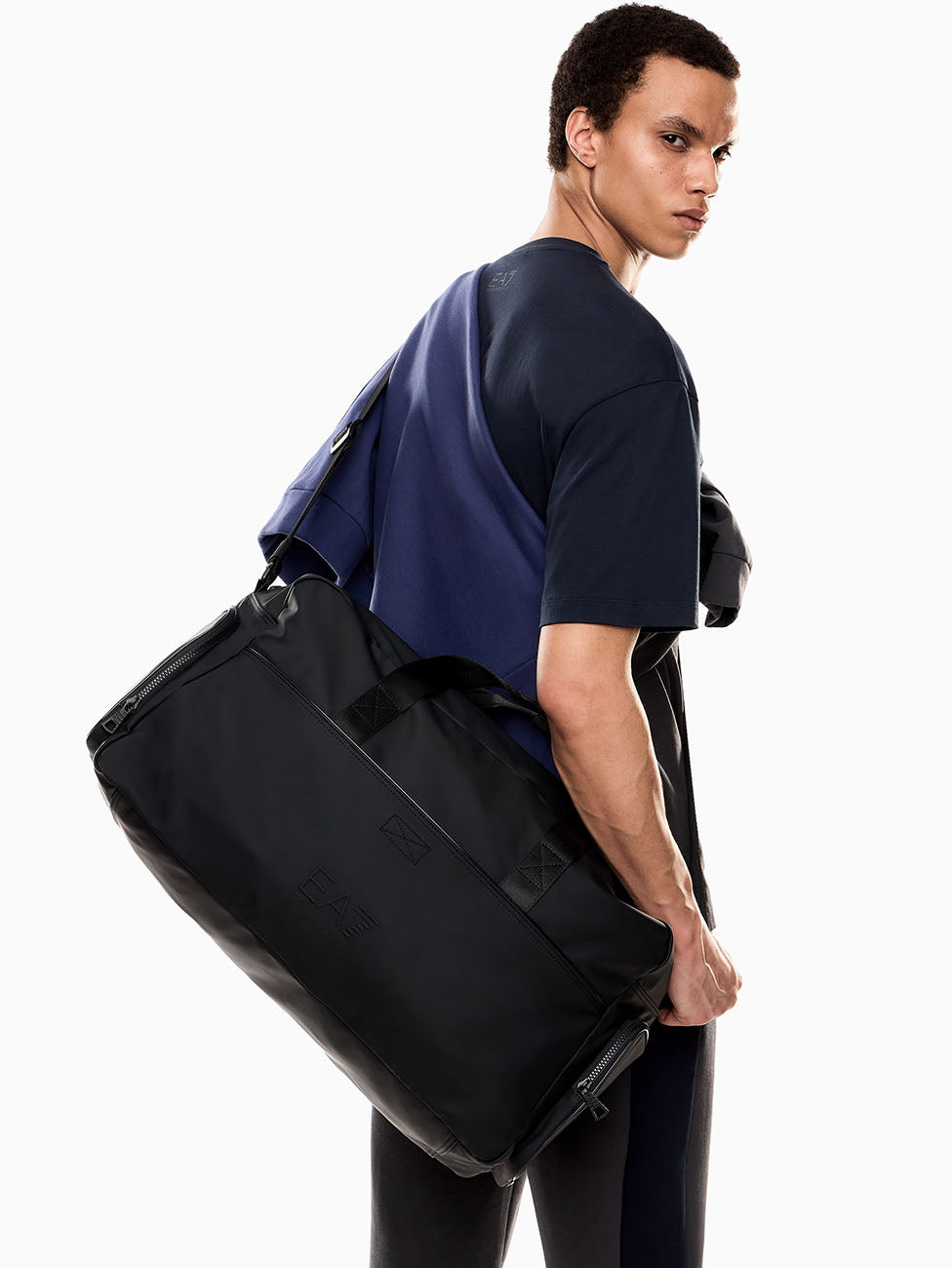 EA7 Unisex Rubberised fabric Gym Bag