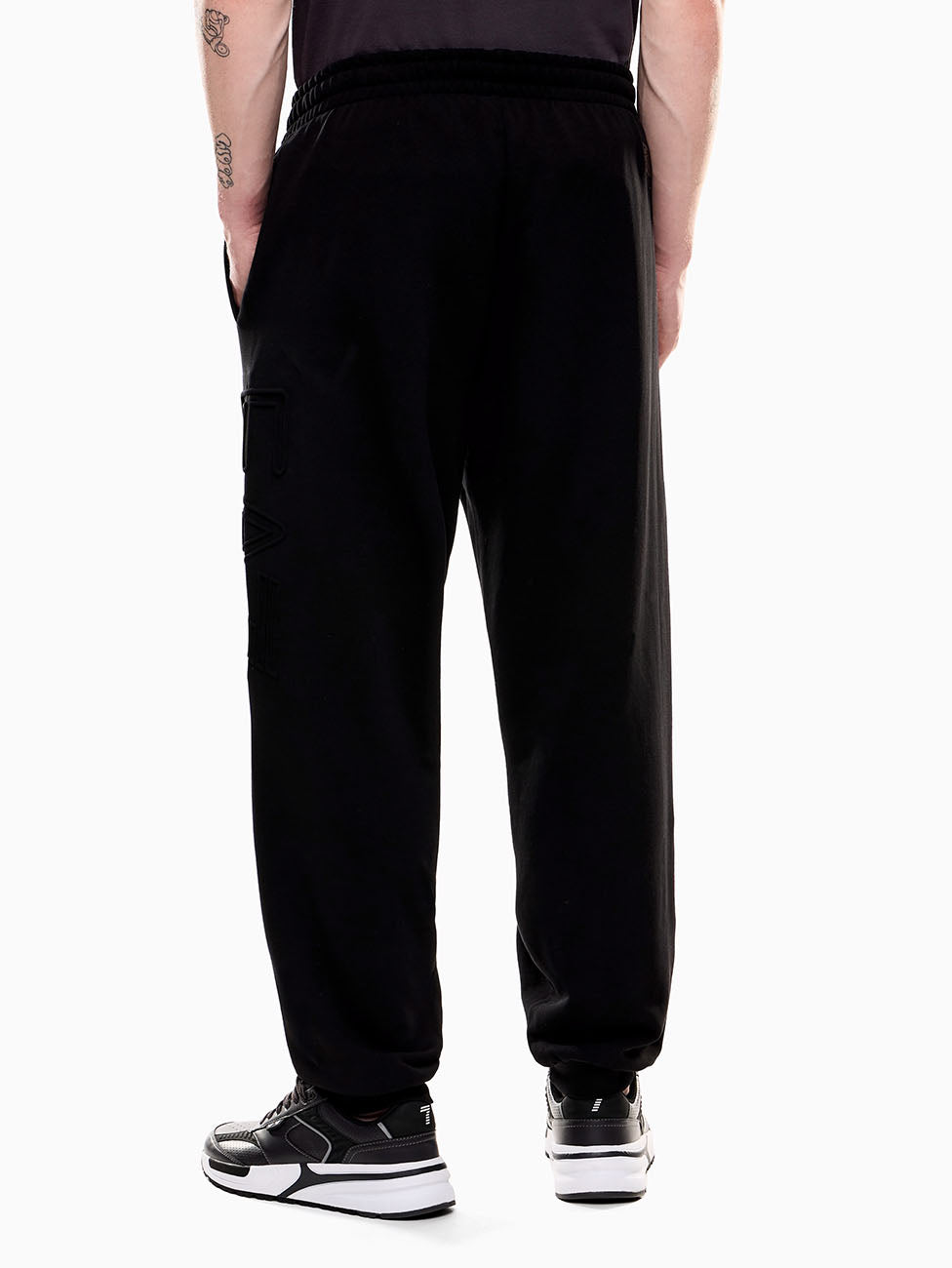 EA7 Logo Series Organic-Cotton Joggers