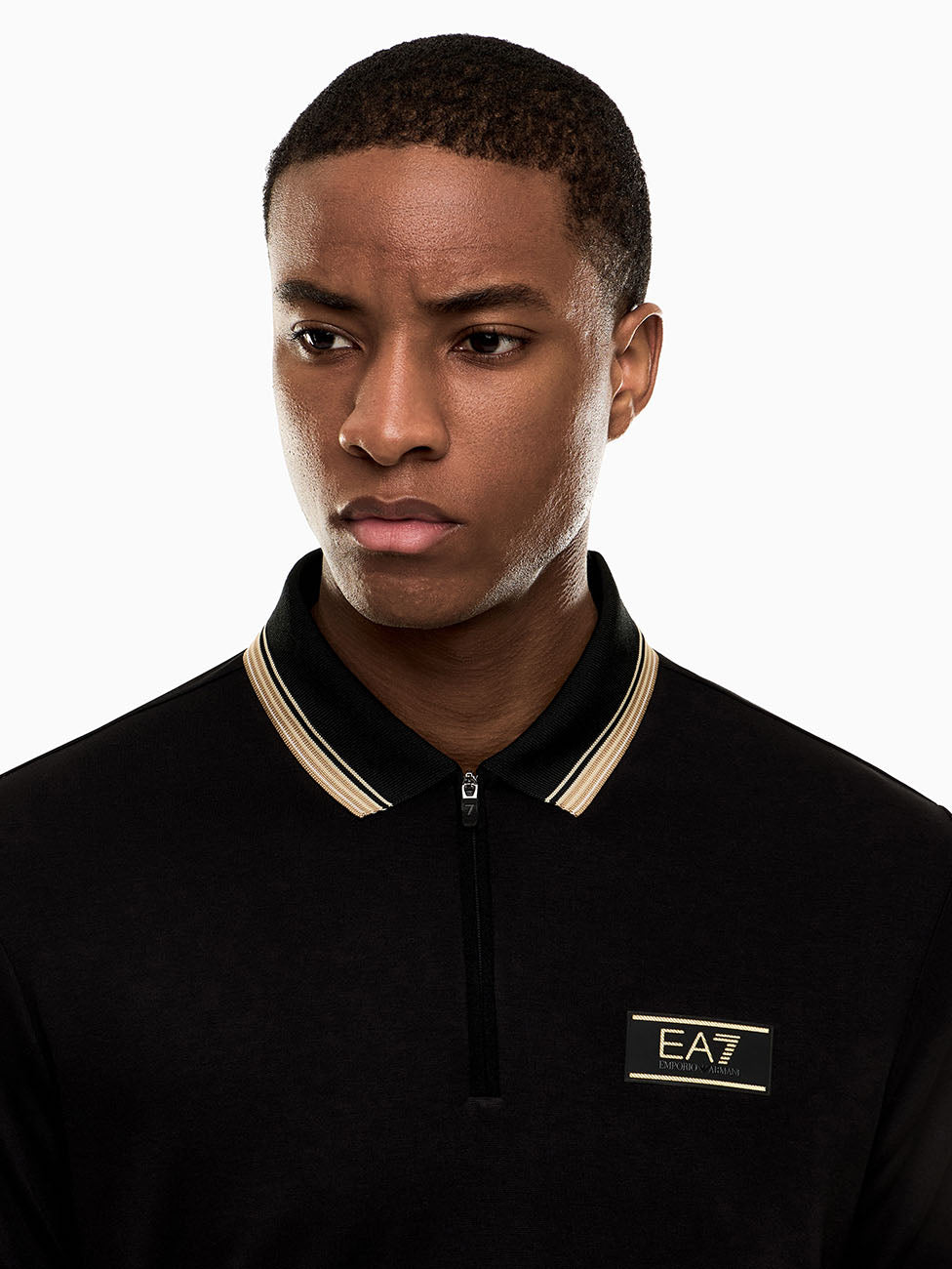 EA7 Premium Label Jersey Polo Shirt