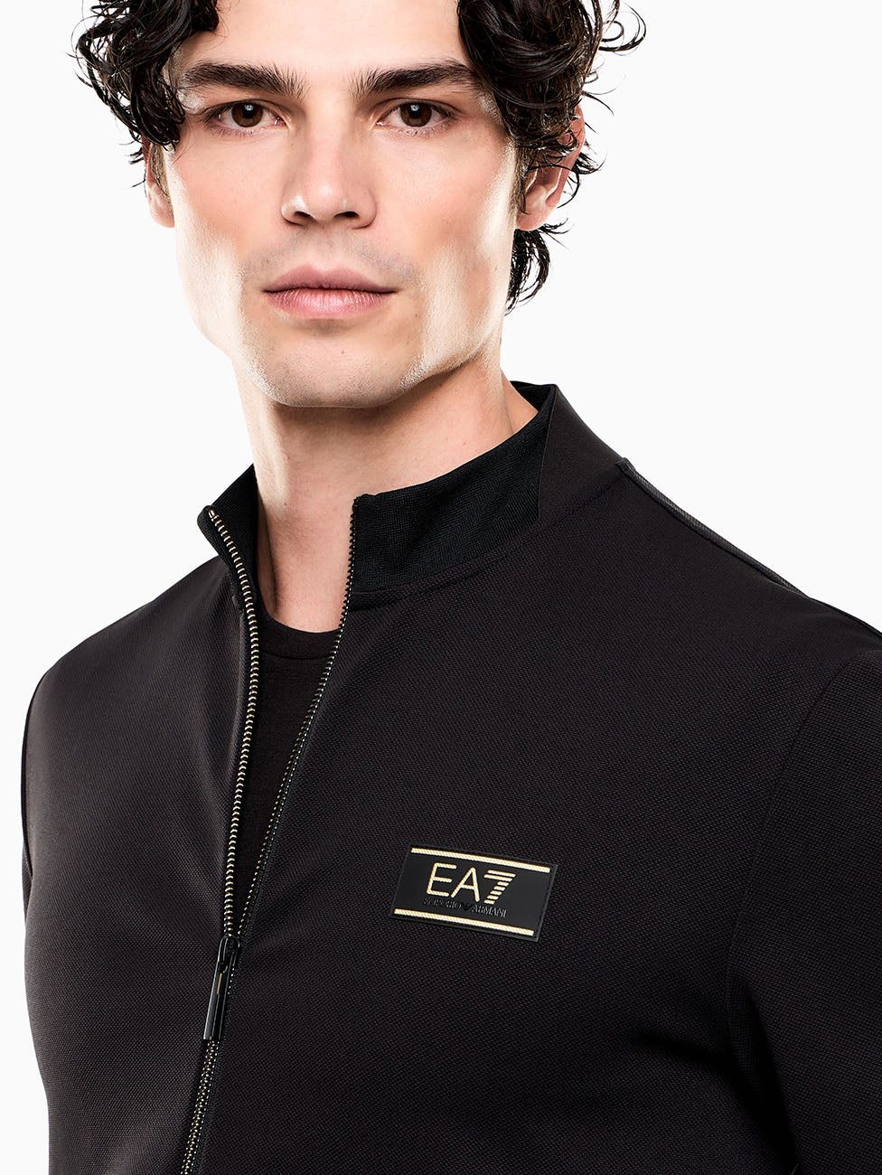 EA7 Stretch Viscose-blend Sweatshirt