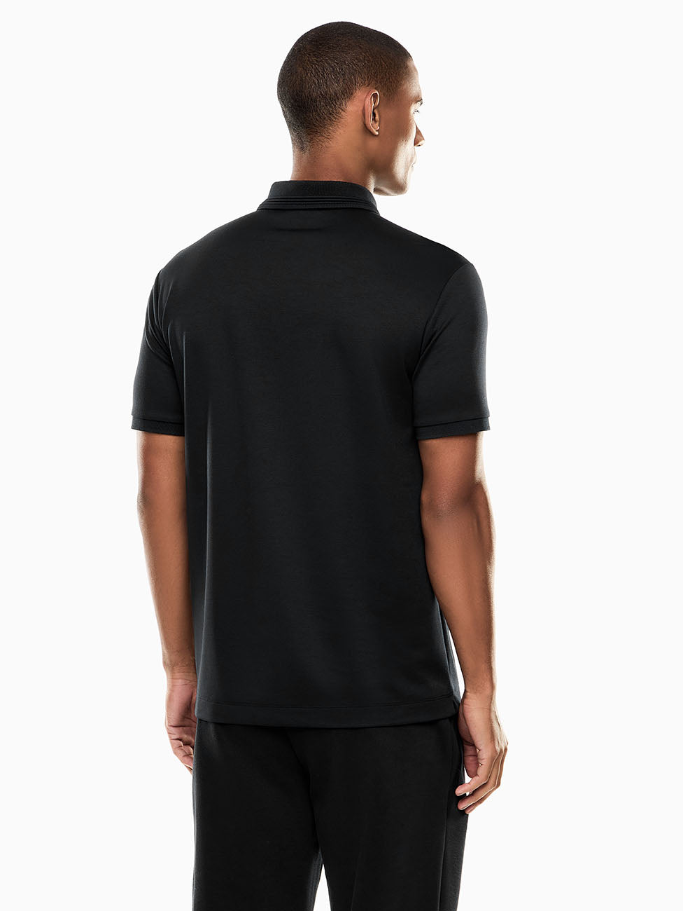 EA7 Lux Identity Modal-blend Polo Shirt