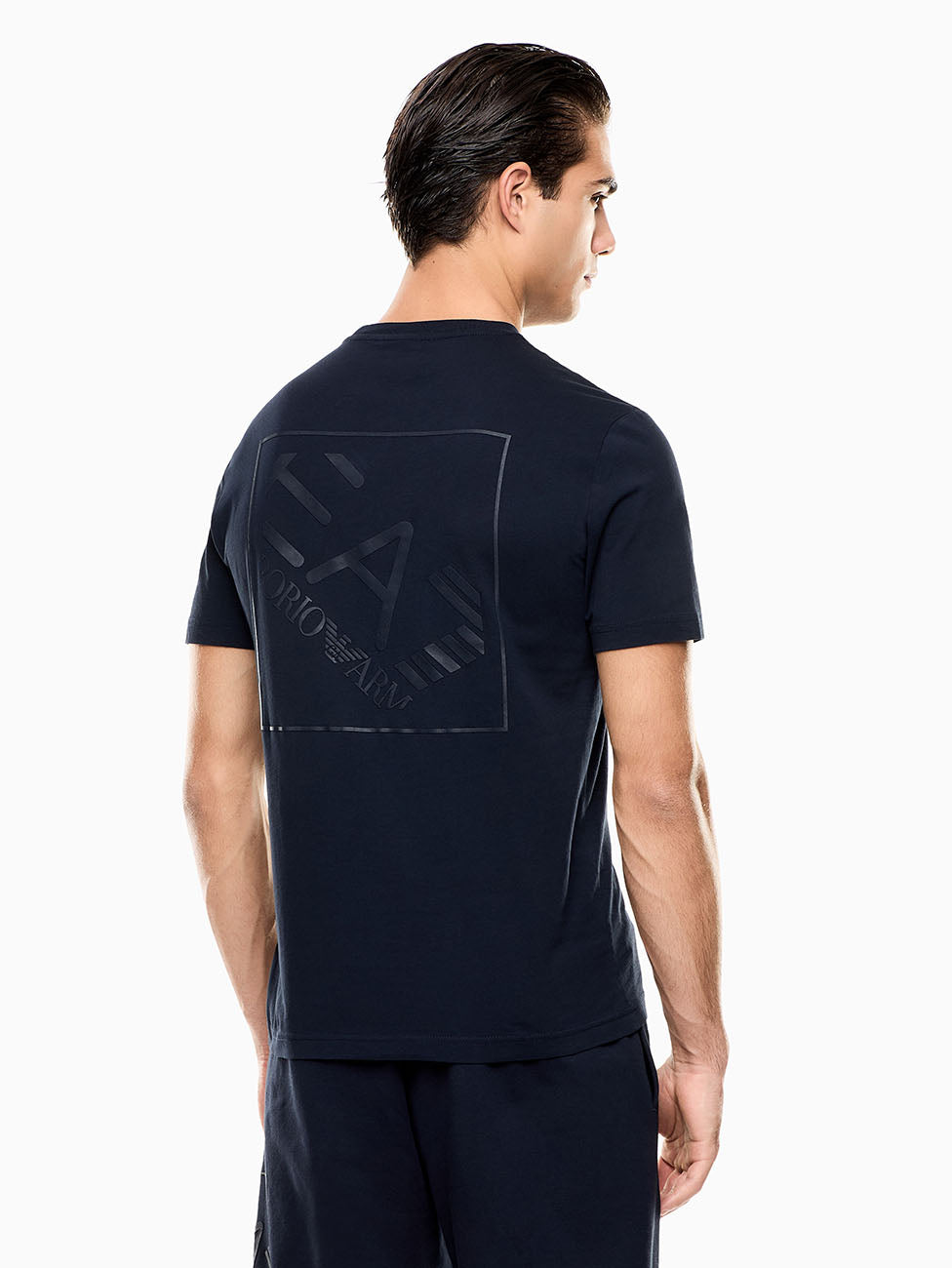 EA7 Train Logo Series Cotton T-shirt