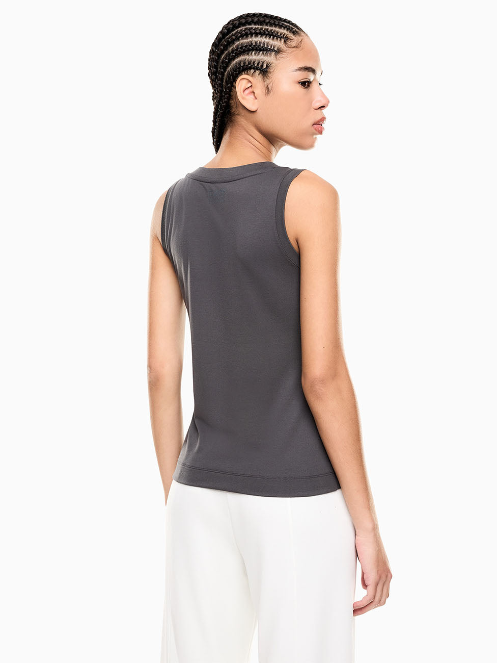 EA7 Precious Viscose-blend Tank Top