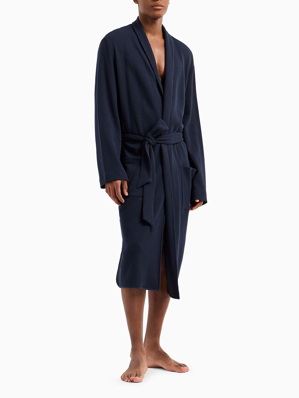 Emporio Armani Waffle Jersey Robe