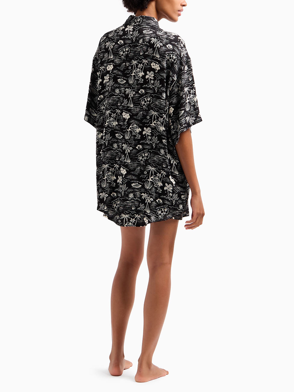 Emporio Armani All-over Print Shirt Dress