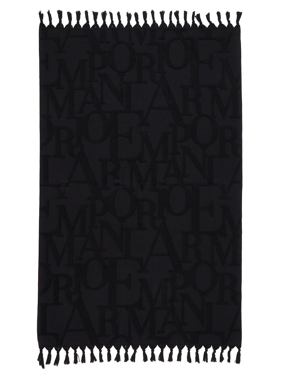 Emporio Armani Bold Logo Beach Towel