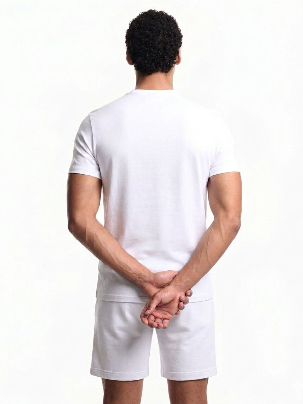 Emporio Armani White Bold logo Beach T-shirt
