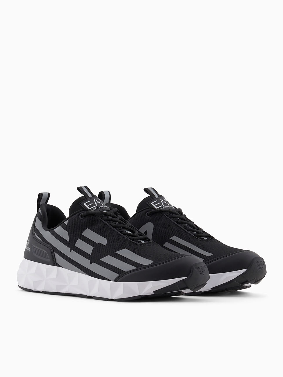 EA7 Black & Silver Ultimate C2 Kombat Core Sneakers