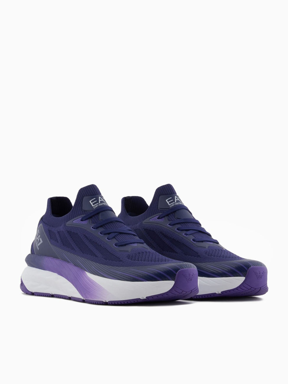 EA7 Medieval Blue Crusher Sonic Knit Sneakers