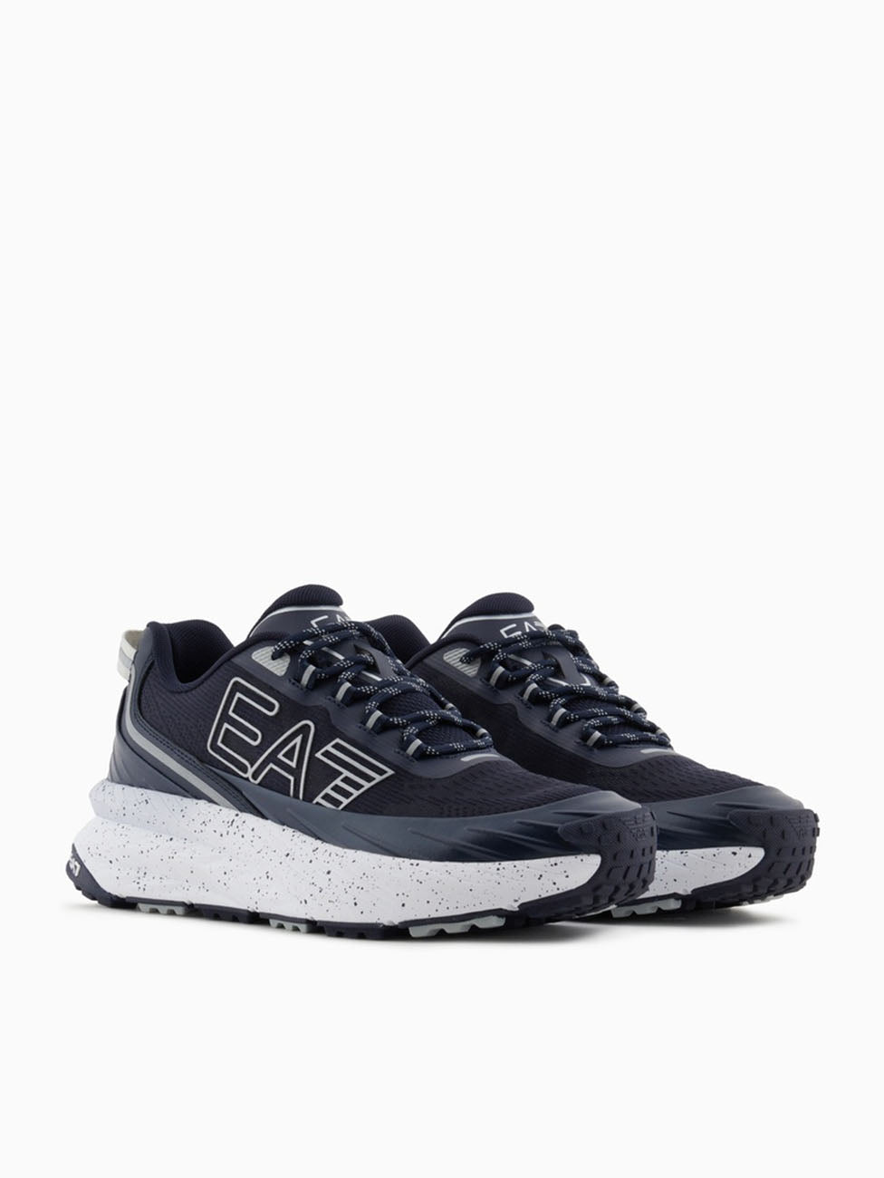 EA7 Navy & Grey Crusher Distance Sonic Trail Sneakers