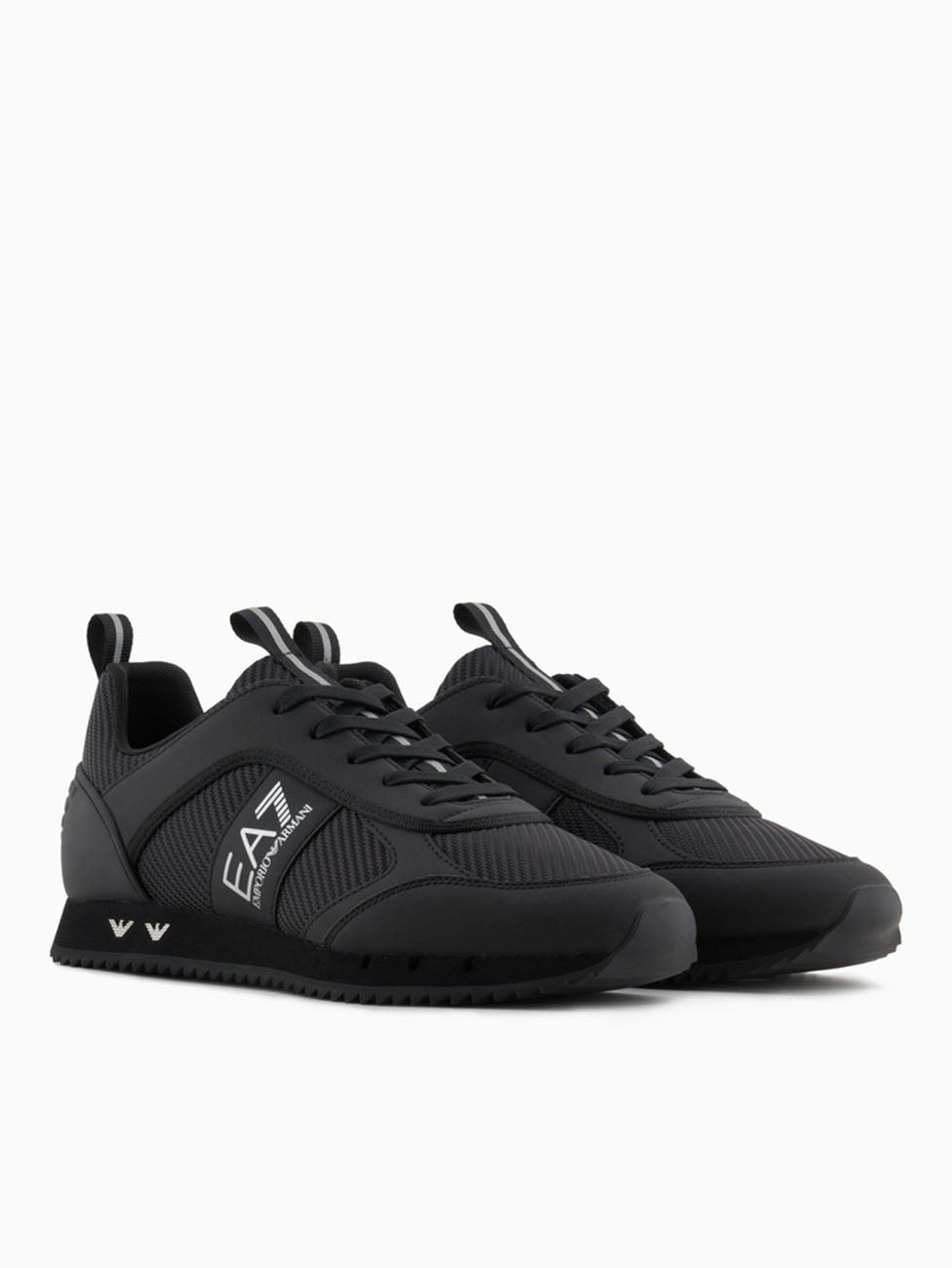 EA7 Triple Black & Silver Sneakers