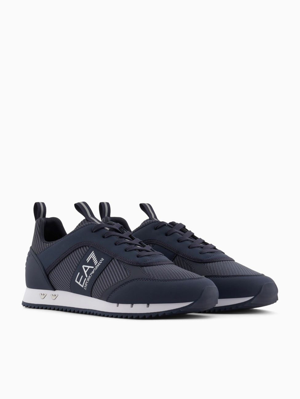EA7 Navy & Silver Sneakers