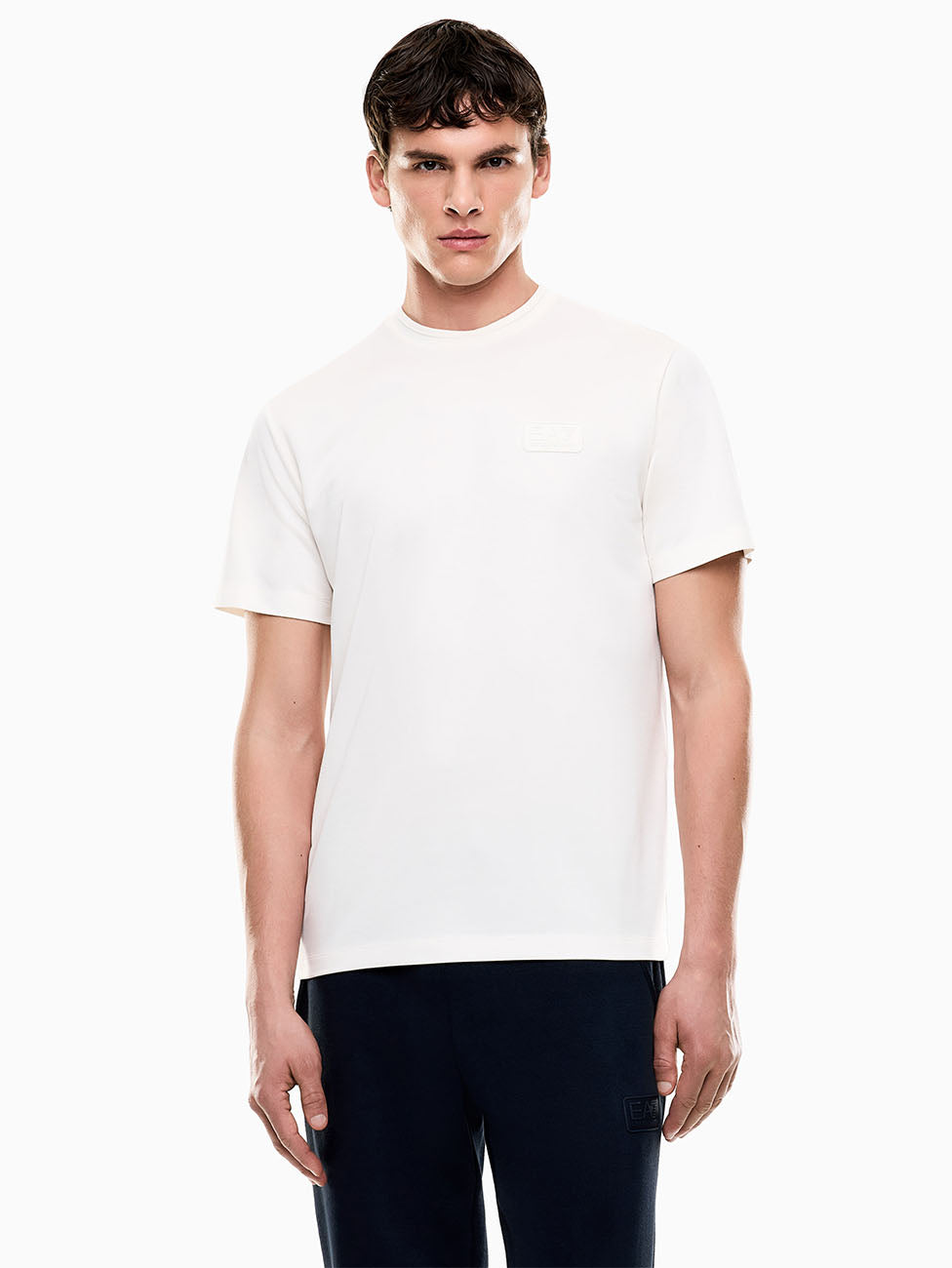 EA7 Lux Identity Modal-blend Jersey T-shirt