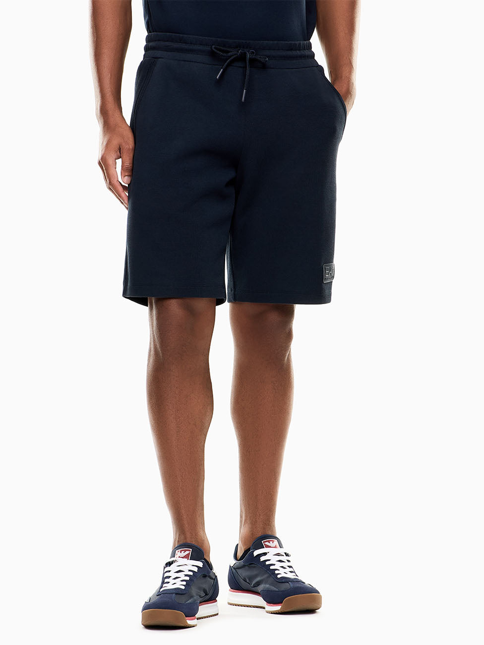 EA7 Lux Identity Cotton-blend Shorts