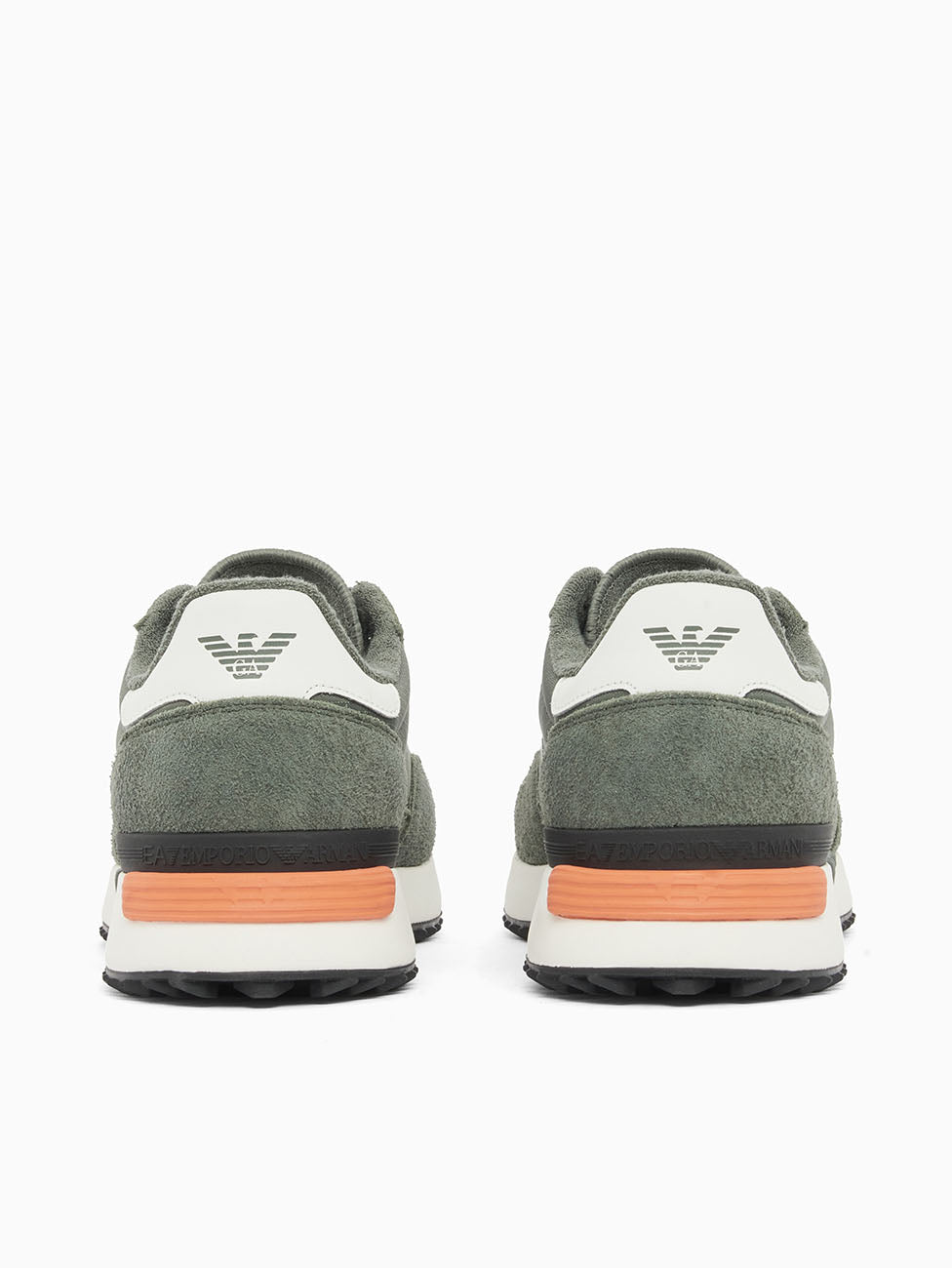 EA7 Green Vintage Running Nylon+ Sneakers
