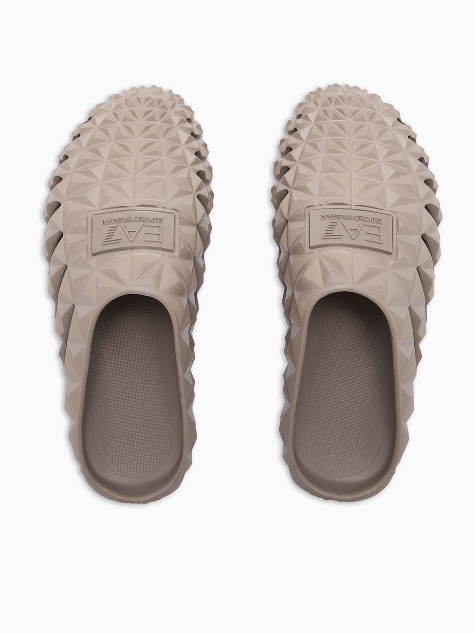 EA7 Cobblestone Three-Dimensional Geometric Motif Slippers