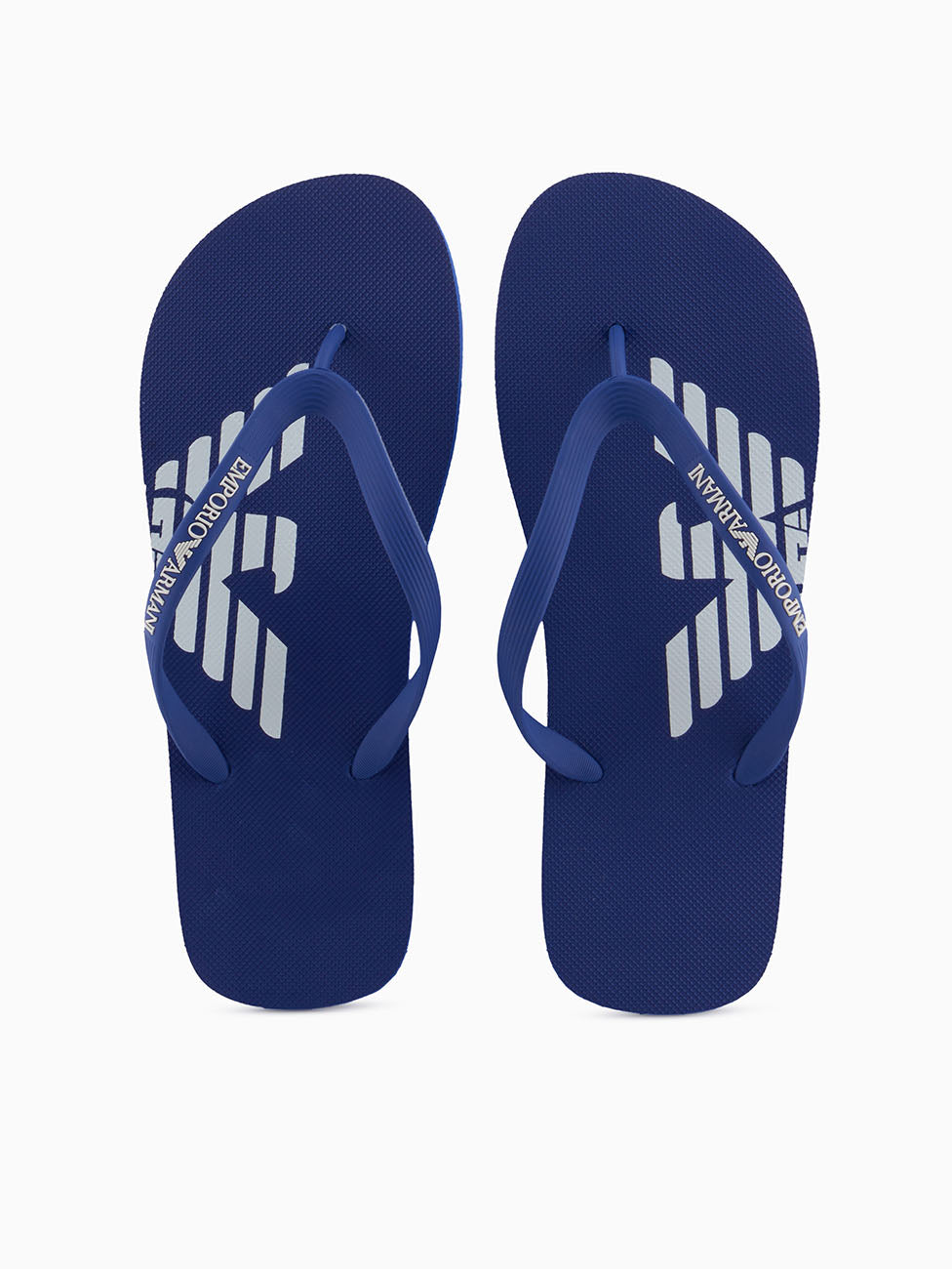 Emporio Armani Blue & White Flip Flops