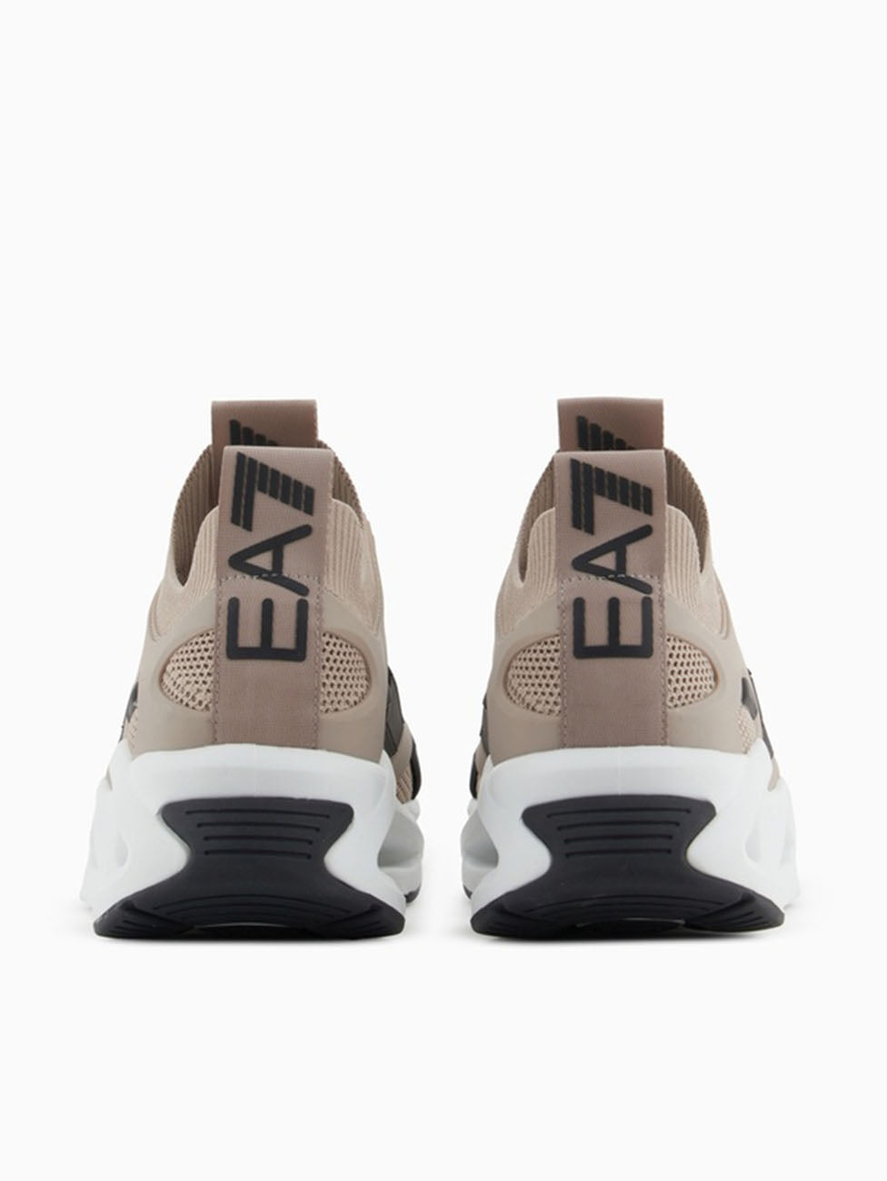 EA7 Cobbelstone & Black Infinity Cage Sneakers