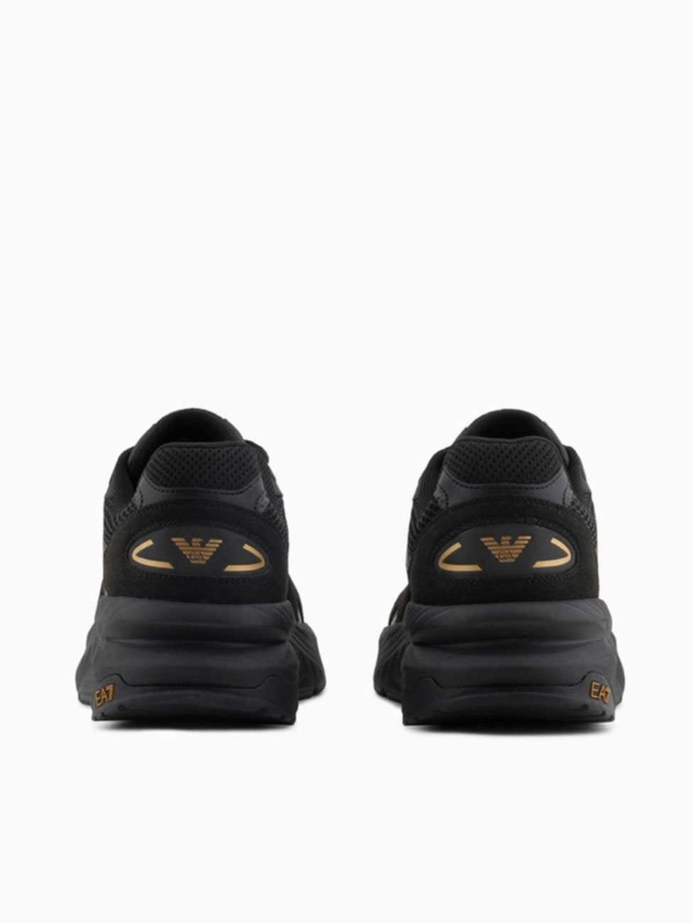 EA7 Black & Gold Crusher Sonic Sneakers