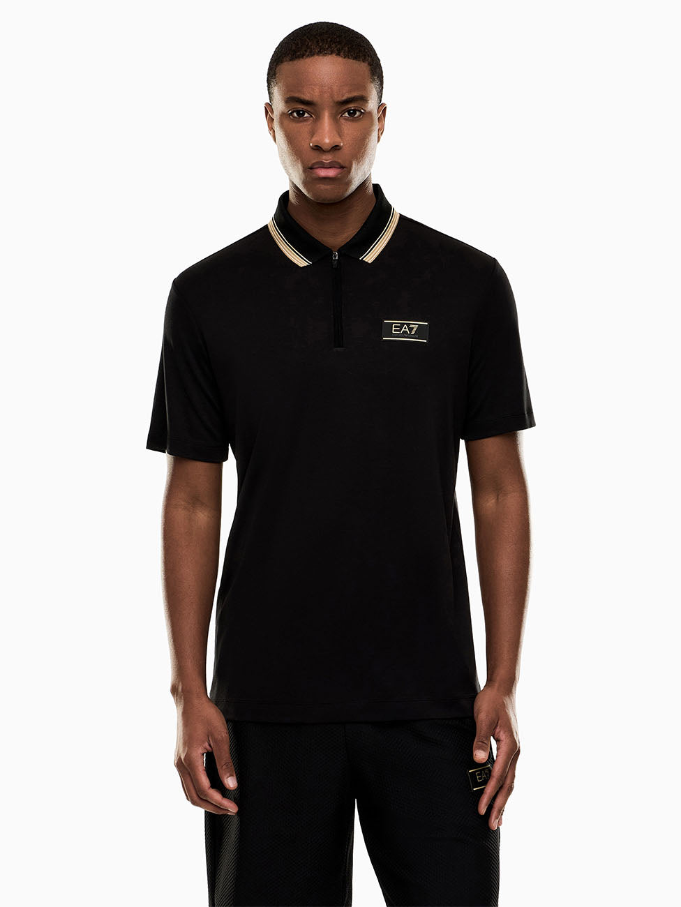 EA7 Premium Label Jersey Polo Shirt
