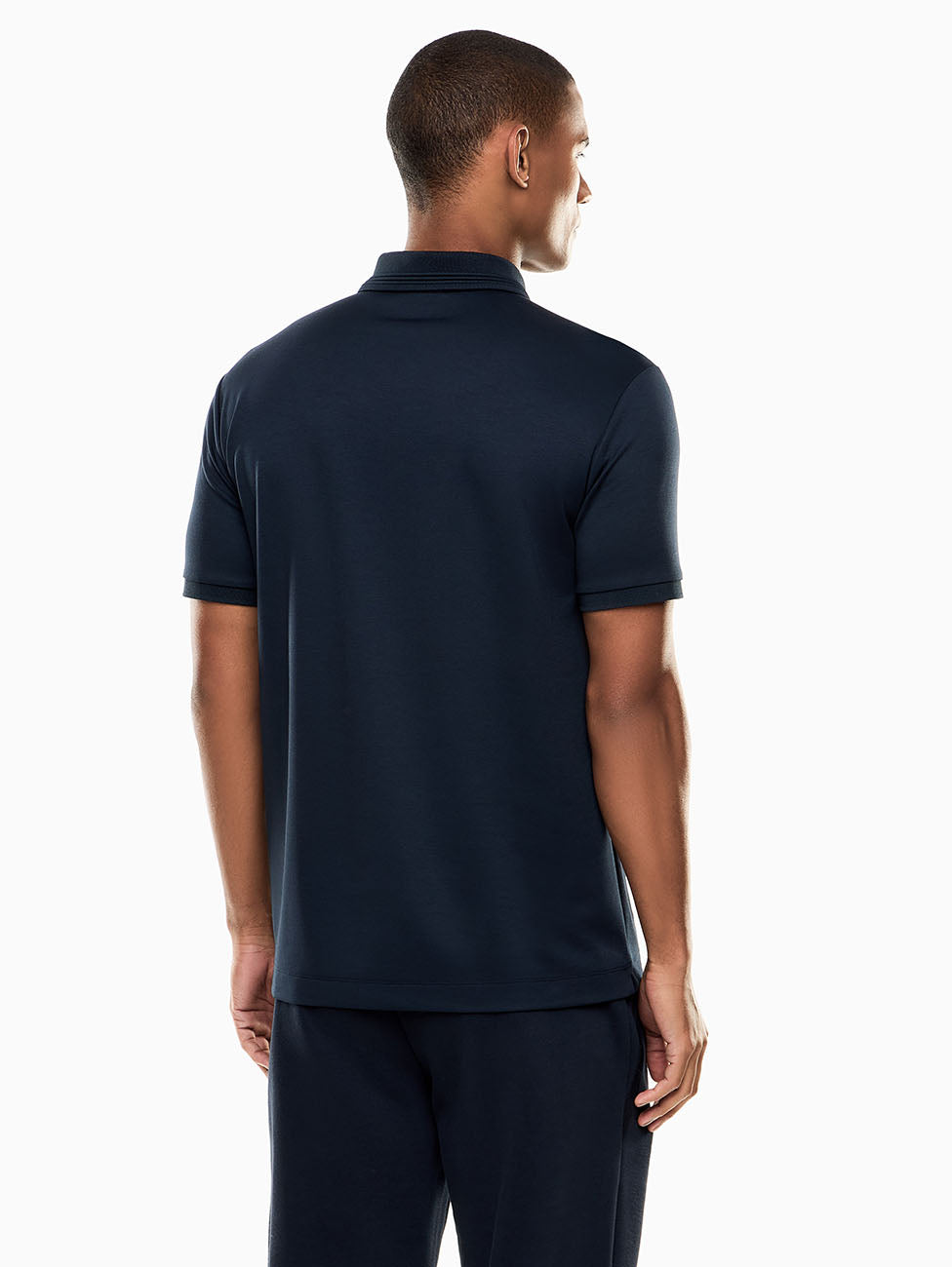 EA7 Lux Identity Modal-blend Polo Shirt