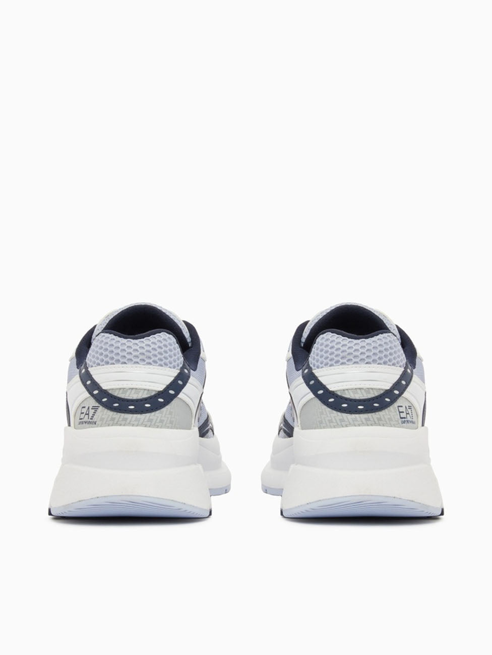 EA7 White Crave Monogram Sneakers