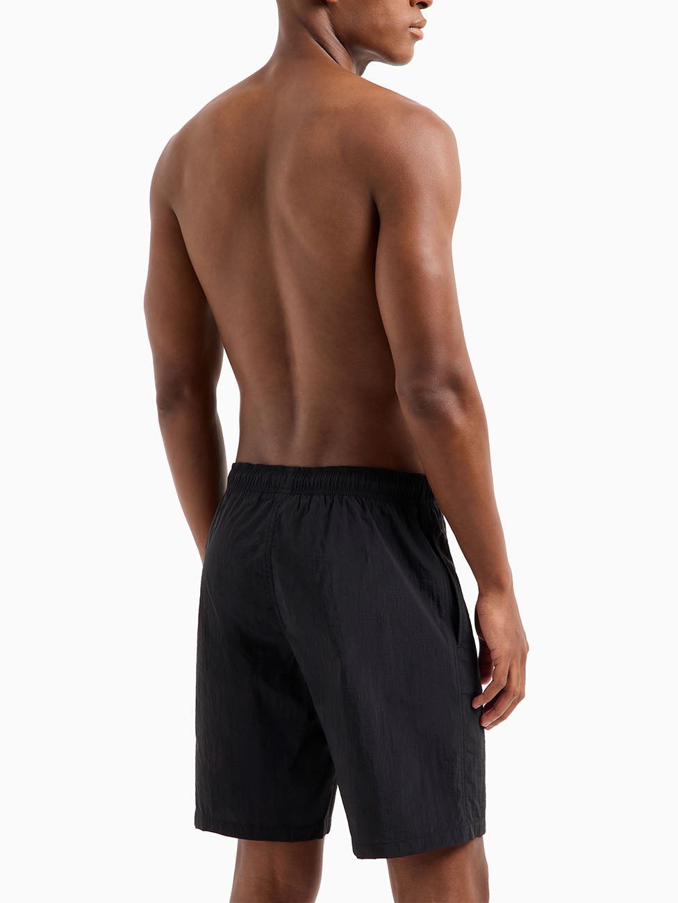 Emporio Armani Vertical Logo Beach Shorts