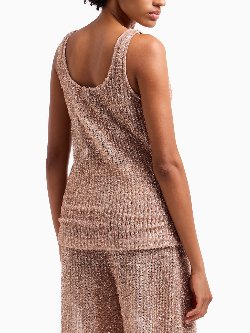Emporio Armani Fuzzy Lurex Beach Tank Top